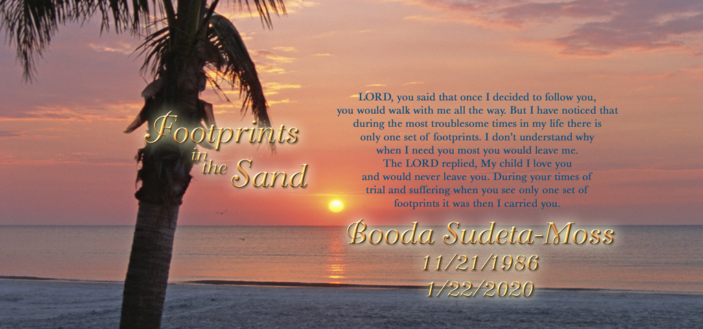 Footprints Sunset (Booda) PROOF
